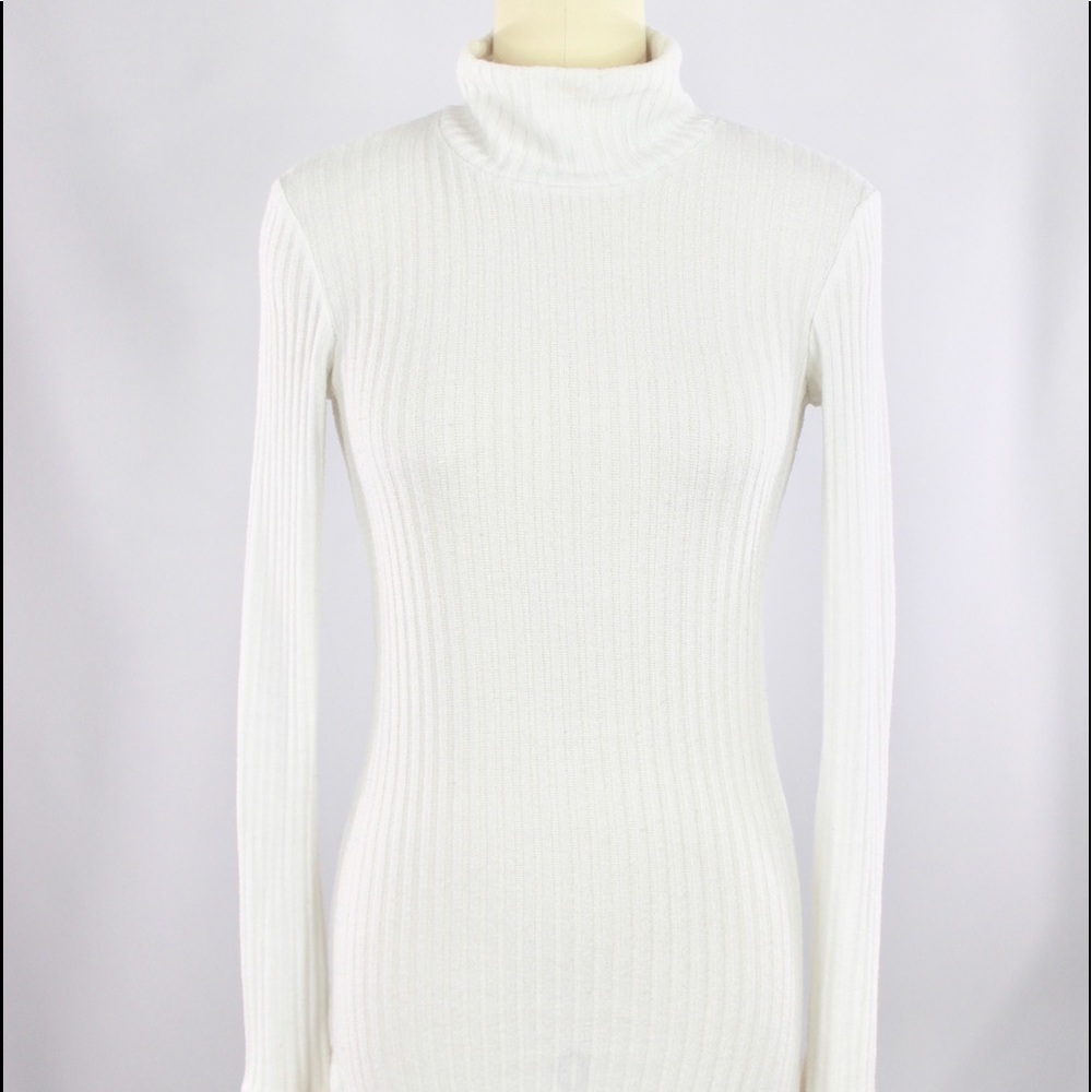 Aritzia WILFRED FREE Buswell Ribbed Mock Neck Top - Picture 3 of 9